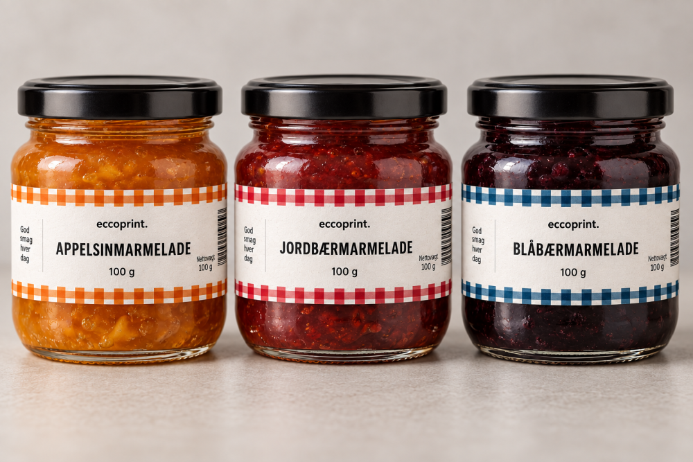 Papiretiketter til kaffe og fødevarer